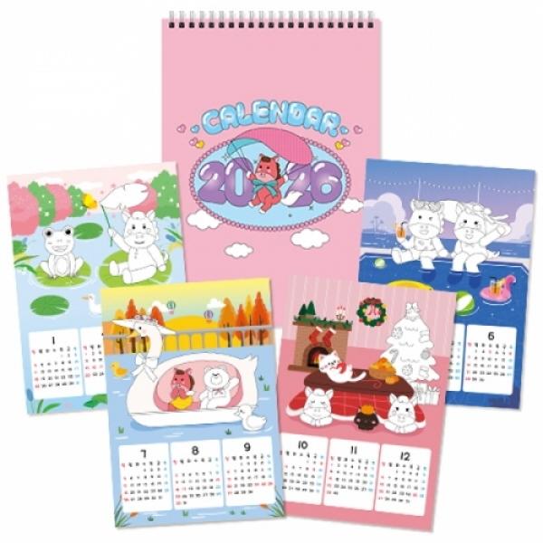 2026년 말해 그리기달력-사계절