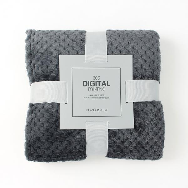 겨울엔 극세사 겨울 항공담요 100x150cm (그레이)