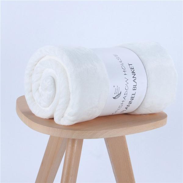 포근한 극세사 담요(70x100cm)(화이트) 학생 무릎담요