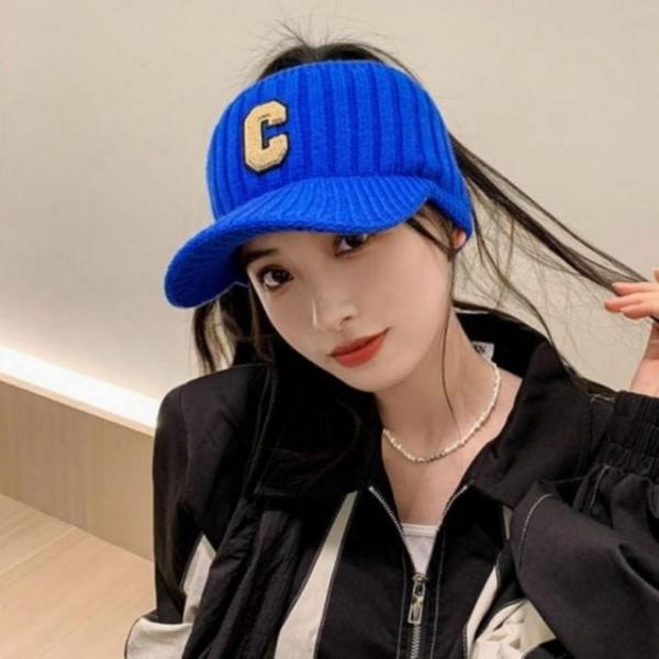 패션모자 썬캡 겨울 기모 겨울 패션 모자 여자 니트 여성 썬캡 골프모자 여성 겨울 여자 골프 패션 모자