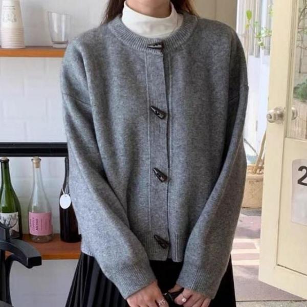 여성 루즈핏 러블리 니트 가디건 데일리 겨울룩 겉옷 니트 아우터 여성 가디건 루즈핏 룩 룩코디 겨울