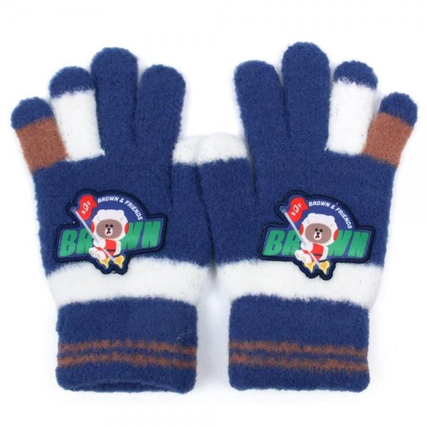 성창 방한장갑 라인프렌즈 브라운 스페이스 소프트 니트 장갑  아동 어린이