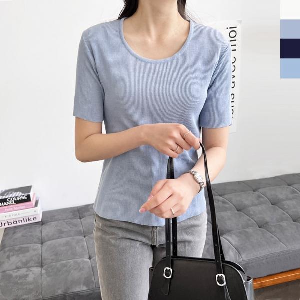 2L-CBB 1063 여자썸머잔골지라운드반팔니트