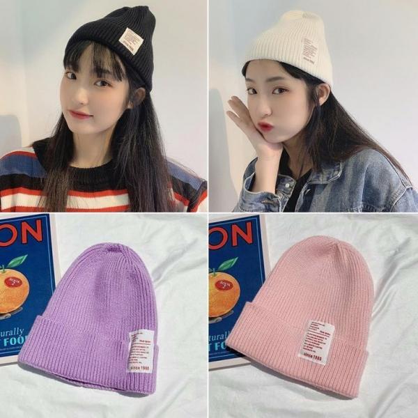 [초특가할인]니트패치비니 데일리 무지 라벨 모자 겨울 패션 가을