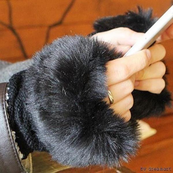 퍼 꽈배기 숏워머/퍼암워머/핸드워머/여성용/워머