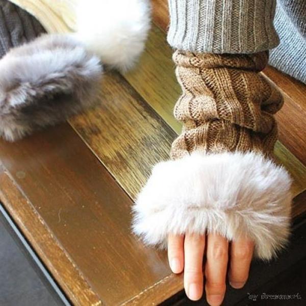 퍼 꽈배기 롱 암워머/핸드워머/여성용/워머