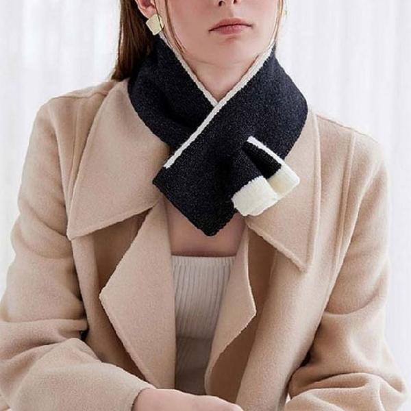 남자 여자 양면 머플러 데일리 목도리 겨울 양면 넥 보온 공용 목도리 남녀 투톤 머플러 워머