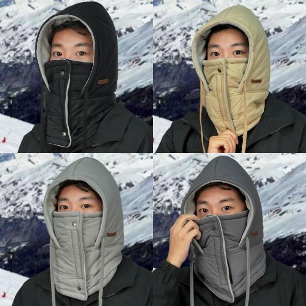 남녀공용패딩넥워머일체형 바라클라바 넥워머 후드