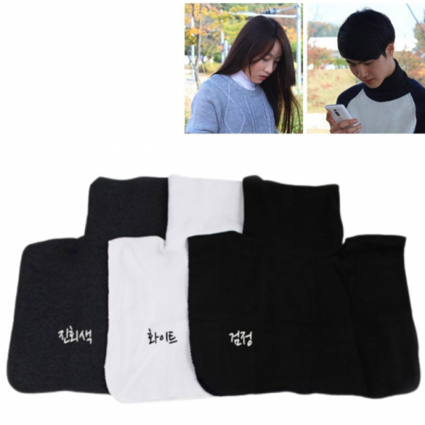 따뜻한 국산면 목폴라티 목만있는 페이크 넥워머1P