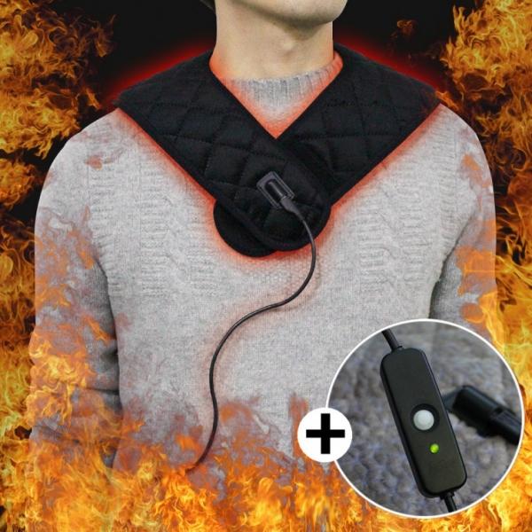 국산 USB 발열넥워머+on off스위치 포함 히팅 숄더워머 낚시넥워머 등산용워머 온열넥워머 캠핑의류 넥워머