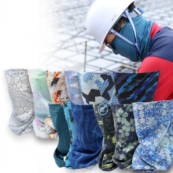 여름 아이스 쿨 신형 2종 스트라이프 넥워머 스포츠 골프 쿨 운동 패션 마스크