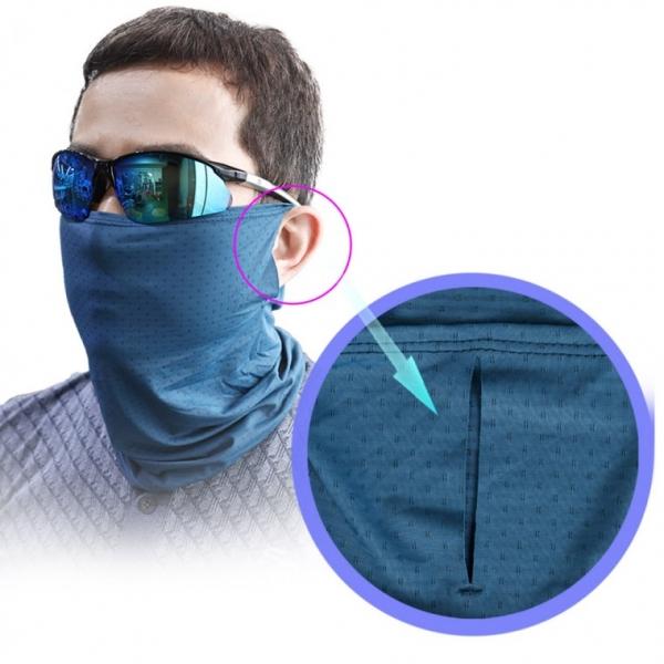 고급 에어홀 쿨 넥워머 귀걸이형 자외선차단 쿨링 골프 낚시 등산 자전거 작업현장 스포츠 마스크