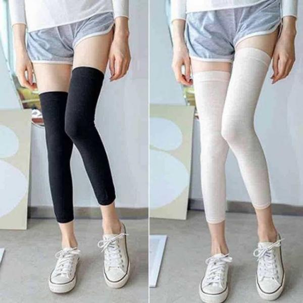 여성 면 레그워머 다리토시 롱