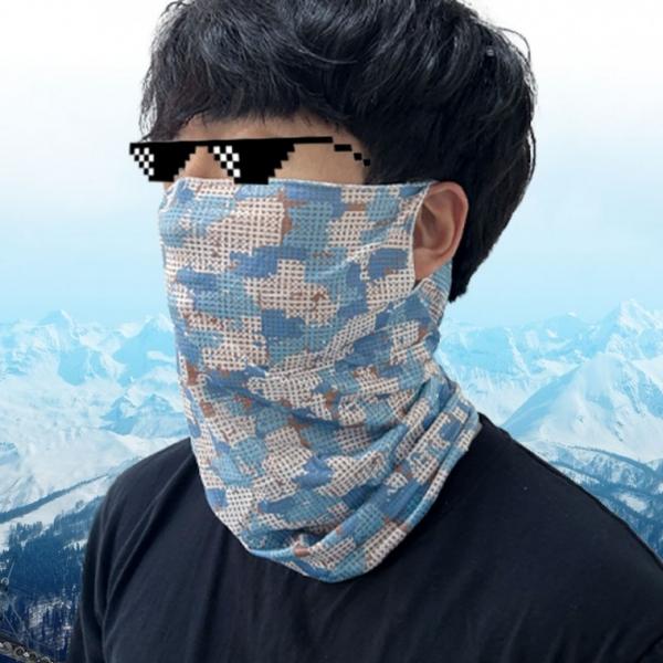 여름 냉감 메쉬 넥워머   귀걸이형 쿨링 멀티 마스크   스포츠 자외선 차단 쿨 스카프