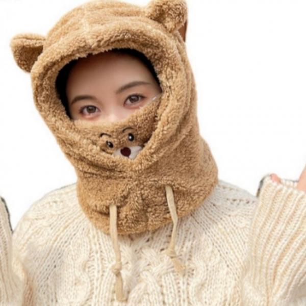 넥워머 마스크 모자 귀달이후드모자 마스크일체형모자 넥워머후드