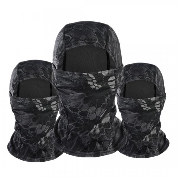 파이썬블랙 바라클라바 자외선차단마스크 바이크 여름넥워머