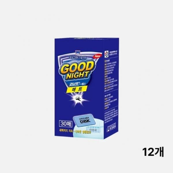 bns 굿나잇 에스 매트 30 매 12개