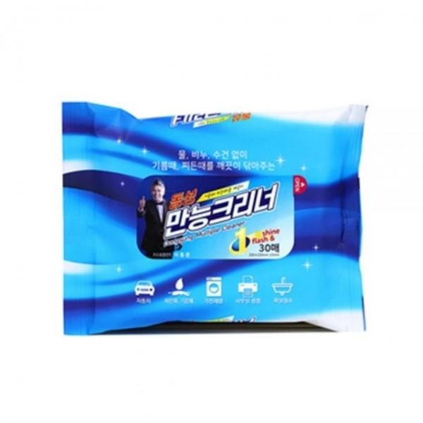 bns 기름때 다용도 스티커형 크리너리필 30매 자동차청소