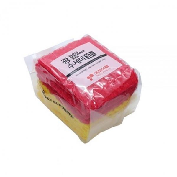 bns 기름제거 위생 광수세미 10매 12X14.5cm 다용도수세미