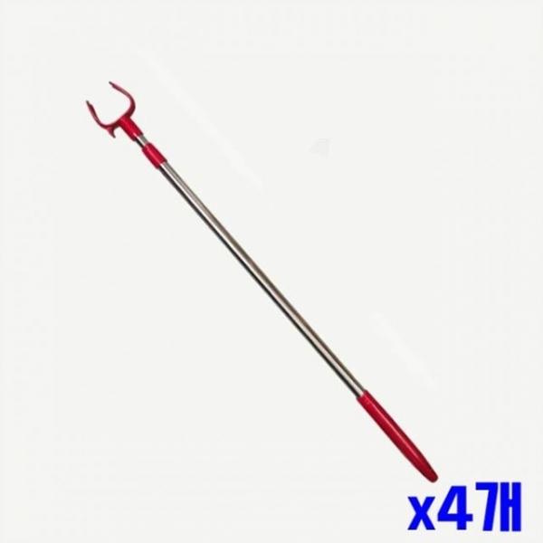 bns 길이조절 다용도 스텐 옷걸이 막대 x4개 장대 옷정리