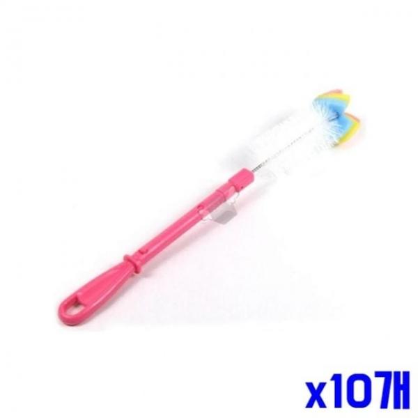 bns 길이조절 유리병 스펀지 세척솔 콤비 x10개 주방솔