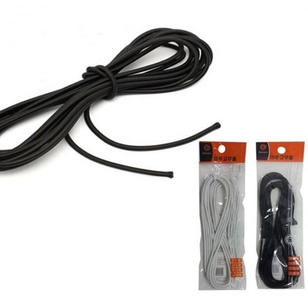 둥근면고무줄 고무밴드 3m 5개 긴고무줄 검정고무줄