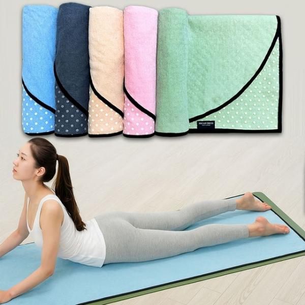 국내산 피칸데코 요가타월 미끄럼방지 요가매트타올