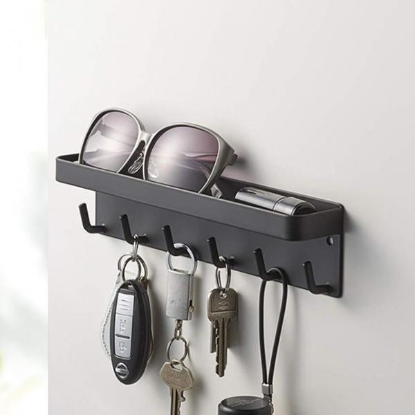 벽걸이 자석 다용도 현관문걸이 철제 2컬러 선반