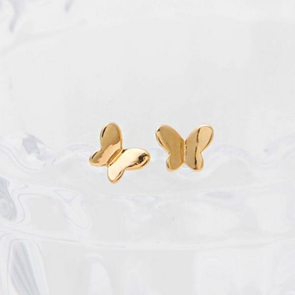 14K GF 골드필드 핀 나비 귀걸이 2종 택1