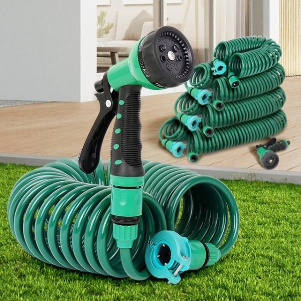 코일호스 주름세차 베란다물호수 고압분사기 정원청소