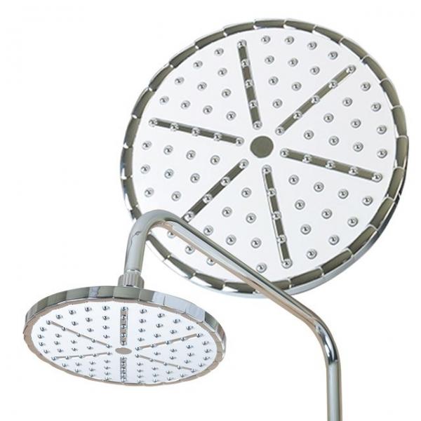 해바라기대헤드 원형화이트 샤워기 헤드 입식 폭포수