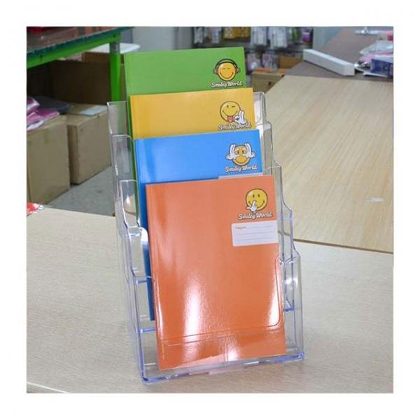 투명 아크릴 A4 서류정리 보관함 4단 꽂이 데스크정리