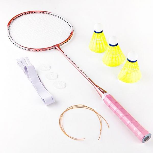1인 혼자하는 LED 배드민턴 연습 셔틀 라켓 콕 세트