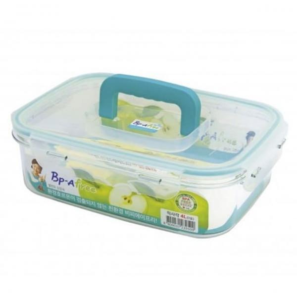 트라이탄 밀폐용기 김치통 냉장고 반찬통 직사각 4L