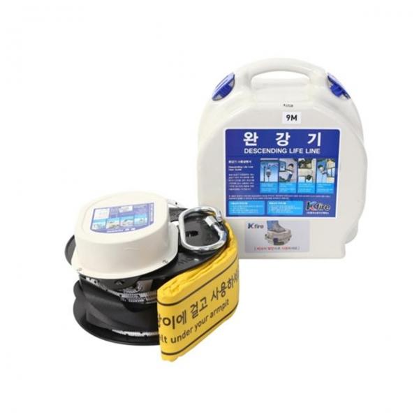 한국소방 완강기 4층 12m 하중150kg까지