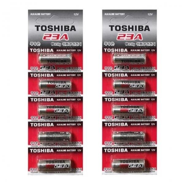 도시바23A 12V 알카라인 건전지10p 배터리