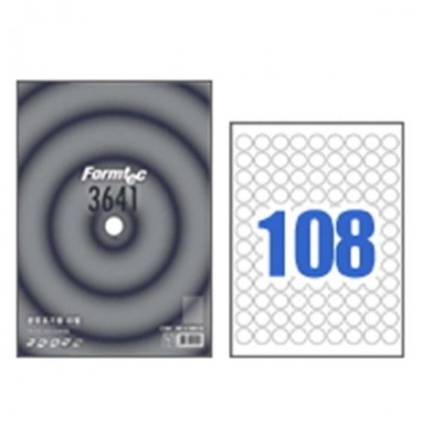 한국폼텍 폼텍라벨지 3641(108칸 100매)