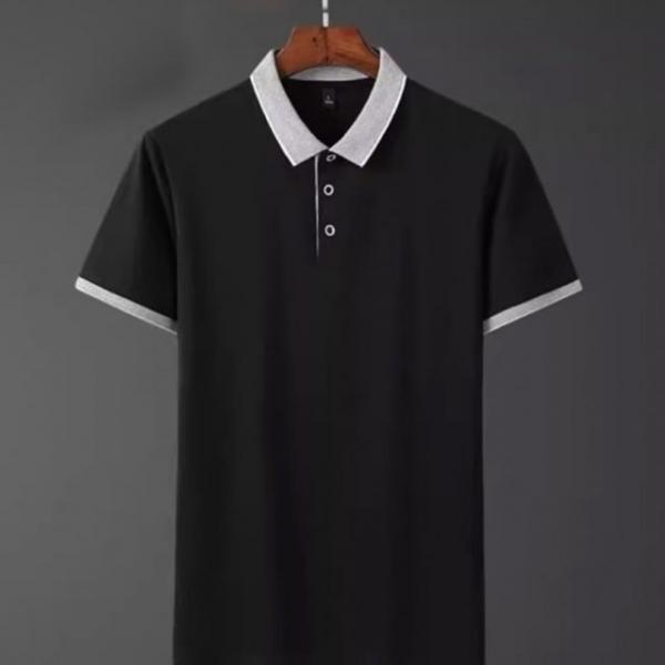 투톤베이직 데일리 카라 반팔 티셔츠