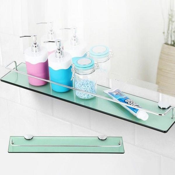 LHS 일자선반 욕실 벽선반 강화유리 화장실 욕실용품