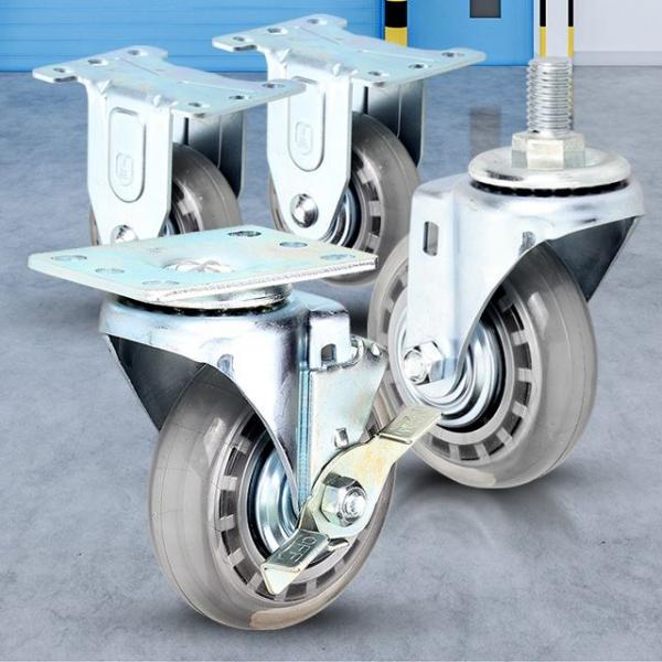 경량용 4 인라인/바퀴 소형 캐스터 우레탄 에어무소음