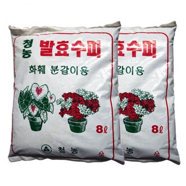 발효수피 8L(2개) 화훼분갈이용흙 부산물 퇴비 웃거름