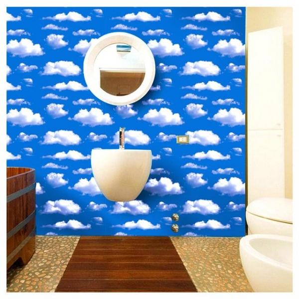 파란하늘 실사 시트지 10M