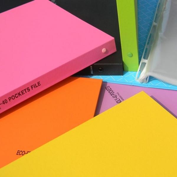 청운 A4 40매 eco Friendly 합지 클리어화일 10개