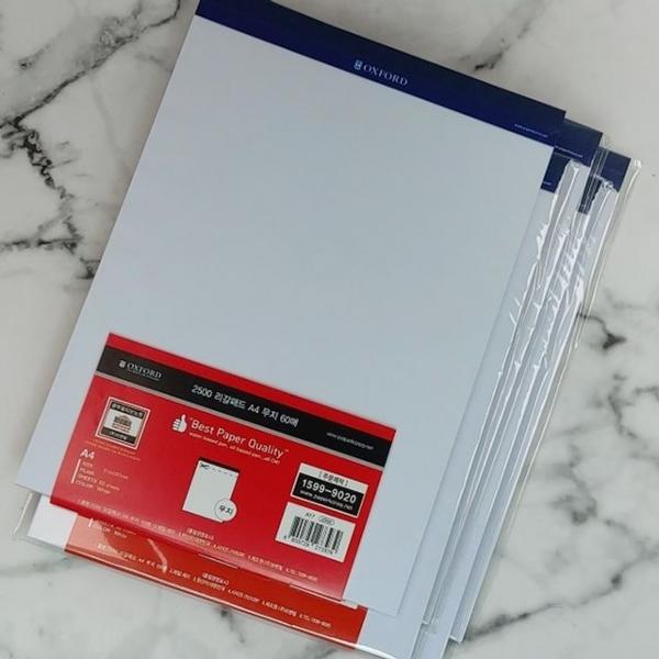 브랜빌  노트/리갈패드-무선 A4 60매 5권