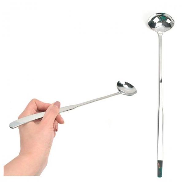 SUS 304 스텐 소스 드레싱 스푼 긴국자 34.5cm 3호