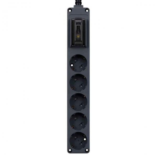 오브제 누전차단기 5구 3M 고용량 멀티탭 그레이