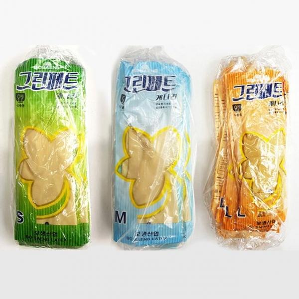 보생 개나리 그린페트 고무장갑 10켤레