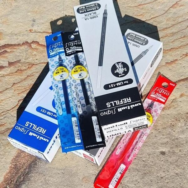 유니볼 시그노 캡식 UM-151 0.38mm 전용 리필 12개입