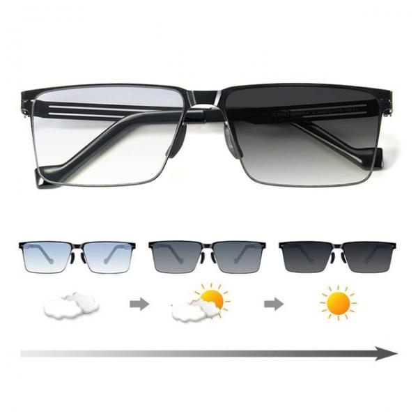 변색렌즈 블루라이트 차단 안경겸용 선글라스 그레이