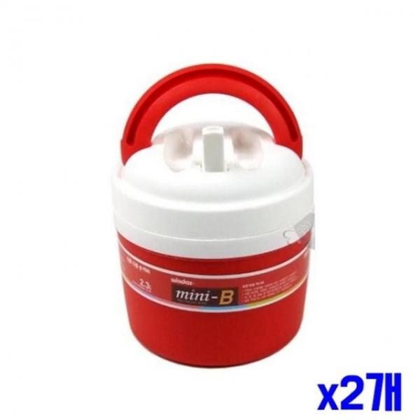 bns 레저 야외 휴대용 보온보냉통 2.3L x2개 휴대용포트